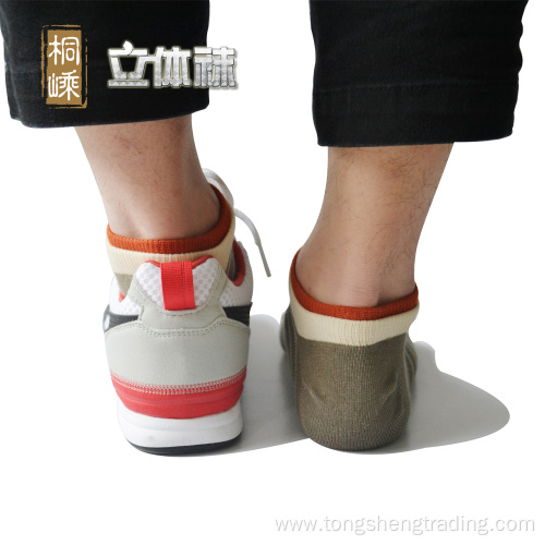 double-top three-dimensional-sneaker-socks for men